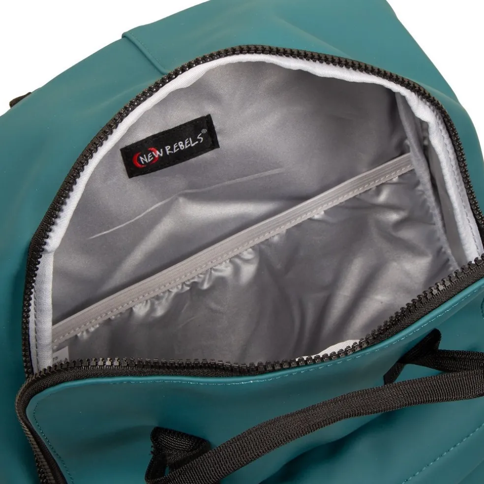 New Rebels Mart Chicago Petrol 17L Rucksack Wasserabweisend Laptop 13"