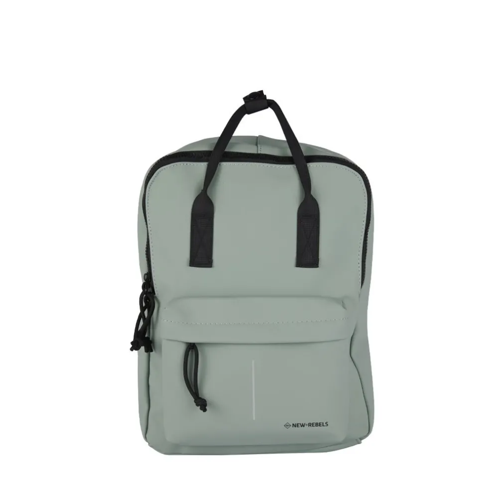 New Rebels Mart Chicago Salie Grün 17L Rucksack Wasserabweisend Laptop 13"