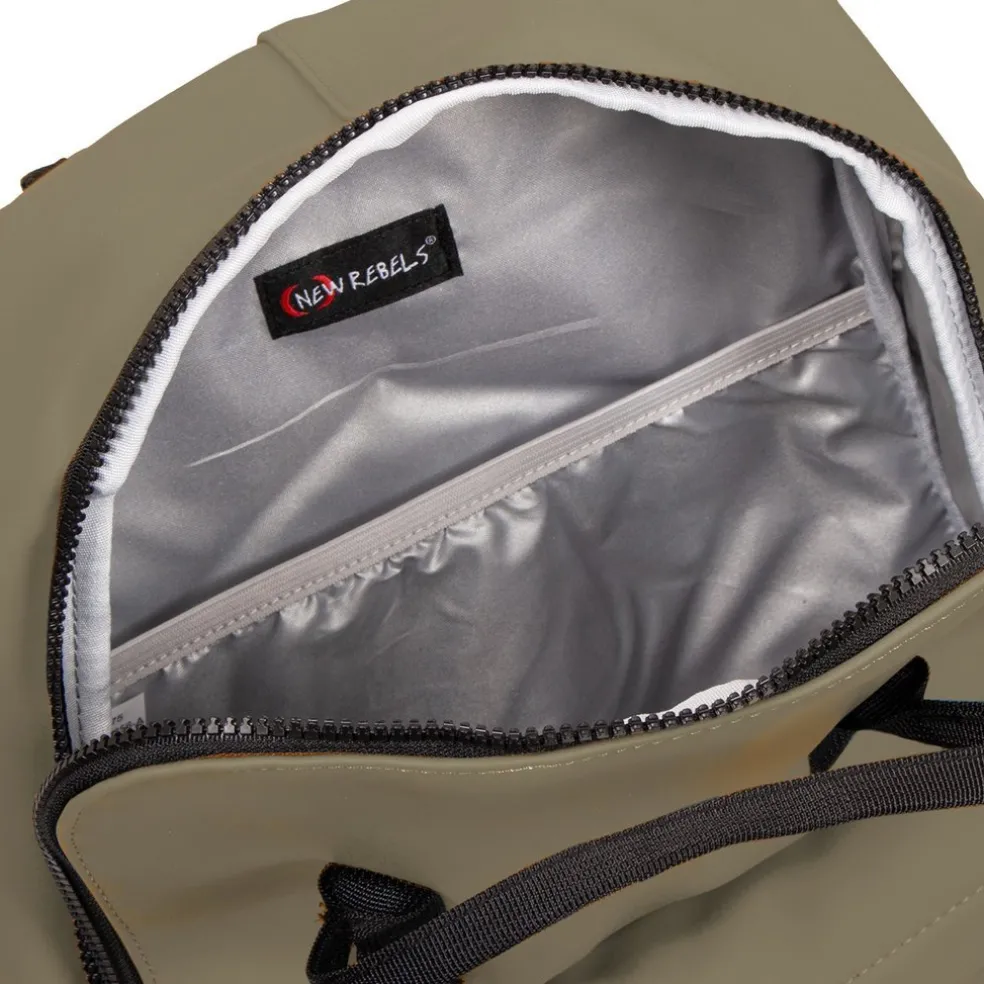 New Rebels Mart Chicago Taupe 17L Rucksack Wasserabweisend Laptop 13"