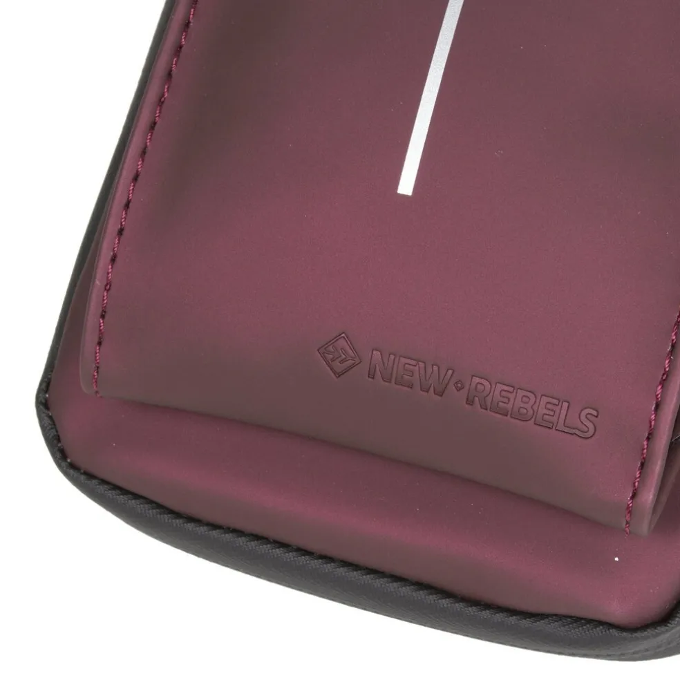 New Rebels Mart Cincinnati Metallic Burgundy Handytasche Wasserabweisend