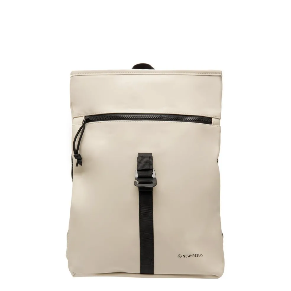 New Rebels Mart Los Angeles Beige 7L Rolltop Rucksack Wasserabweisend