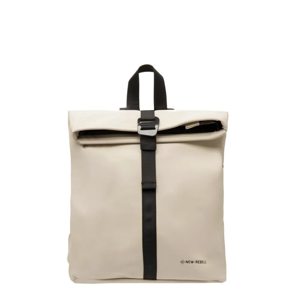 New Rebels Mart Los Angeles Beige 7L Rolltop Rucksack Wasserabweisend