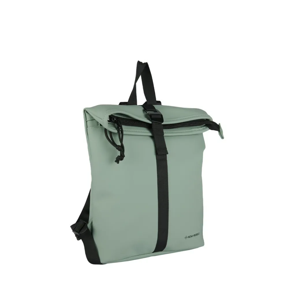 New Rebels Mart Los Angeles Salie Grün 7L Rolltop Rucksack Wasserabweisend