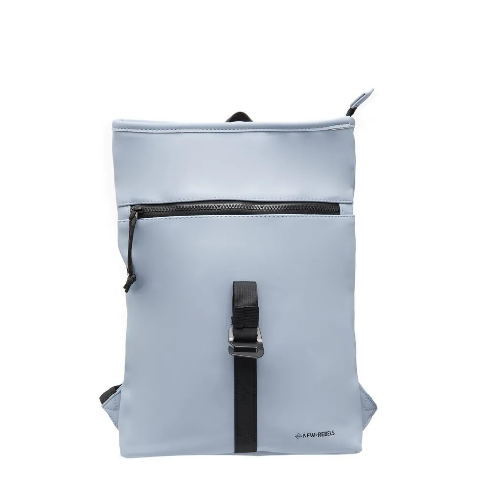 New Rebels Mart Los Angeles Soft Blau 7L Rolltop Rucksack Wasserabweisend