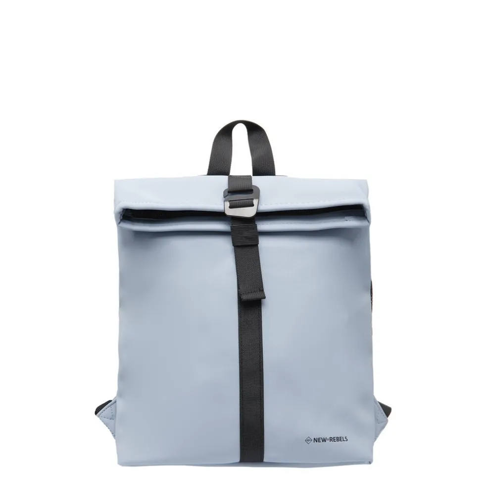 New Rebels Mart Los Angeles Soft Blau 7L Rolltop Rucksack Wasserabweisend