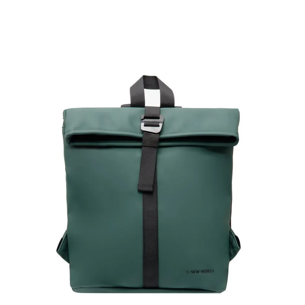 New Rebels Mart Los Angeles Dunkelgrün 7L Rolltop Rucksack Wasserabweisend