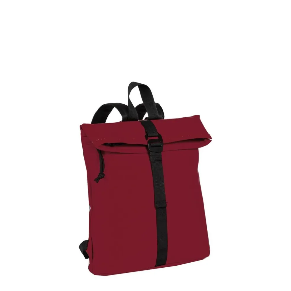 New Rebels Mart Los Angeles Burgundy 7L Rolltop Rucksack Wasserabweisend