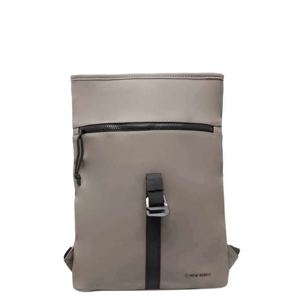 New Rebels Mart Los Angeles Taupe 7L Rolltop Rucksack Wasserabweisend