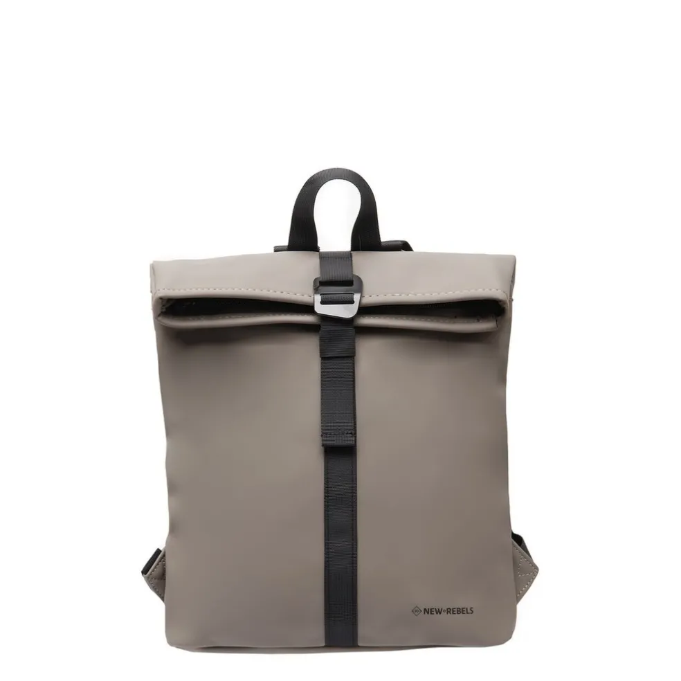 New Rebels Mart Los Angeles Taupe 7L Rolltop Rucksack Wasserabweisend