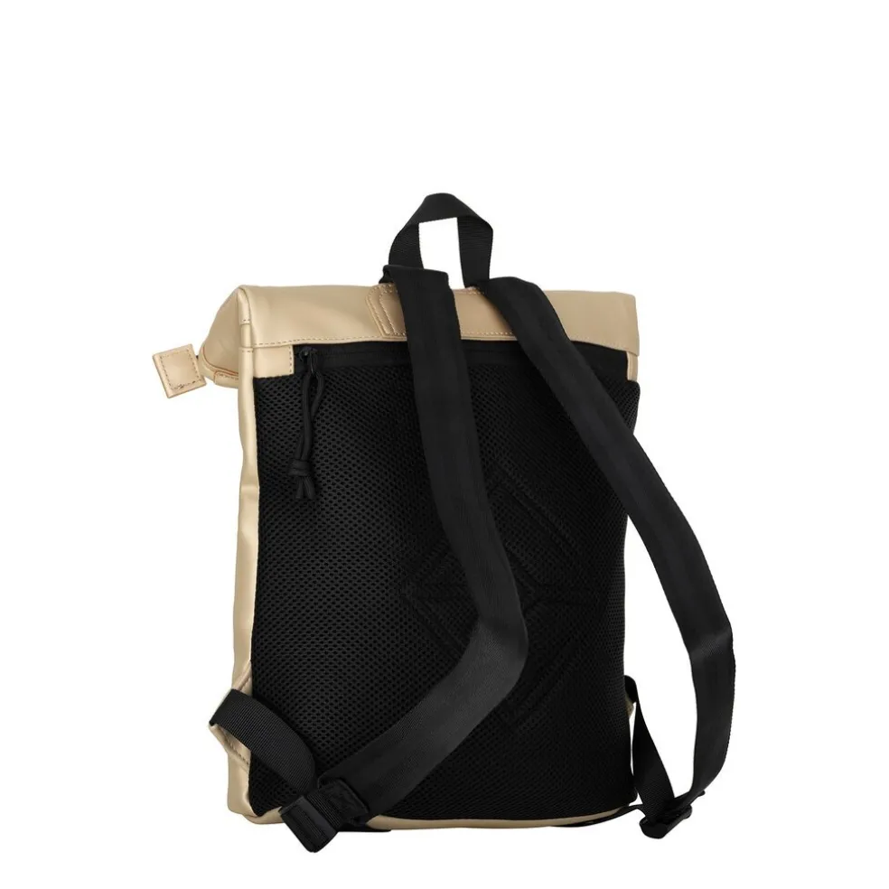 New Rebels Mart Los Angeles Metallic Gold Small 7L Rolltop Rucksack Wasserabweisend