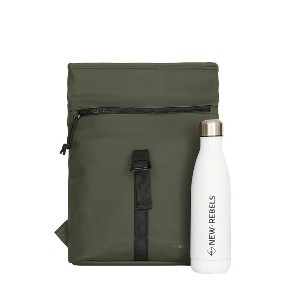 New Rebels Mart Los Angeles Nachtgrün 7L Rolltop Rucksack Wasserabweisend