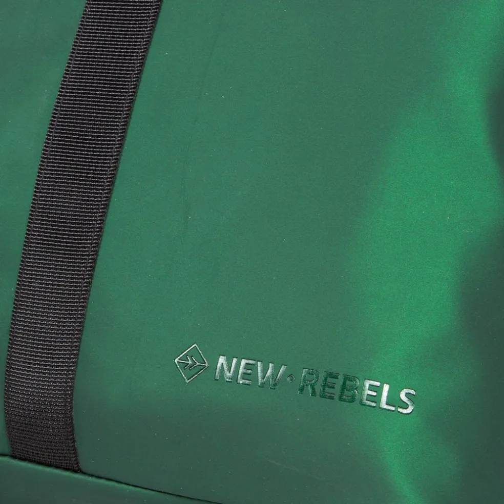 New Rebels Mart Los Angeles Metallic Grün 7L Rolltop Rucksack Wasserabweisend