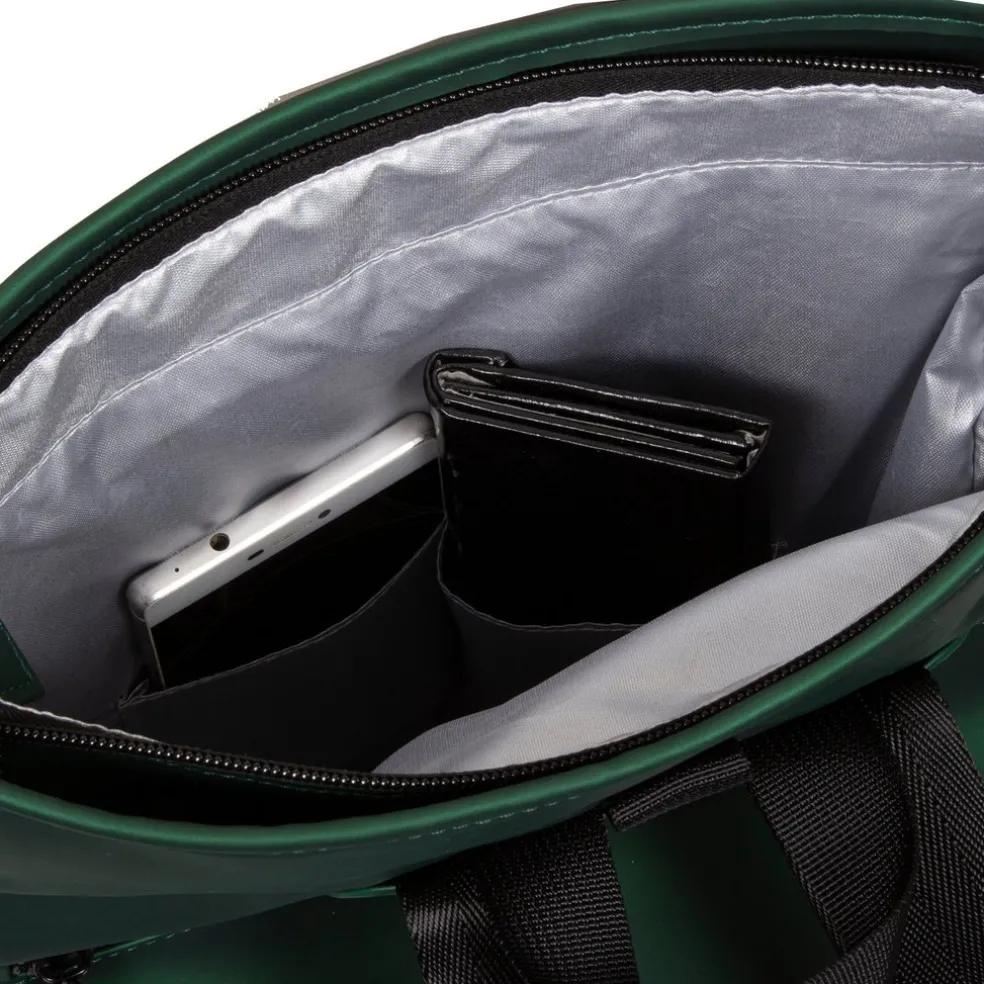 New Rebels Mart Los Angeles Metallic Grün 7L Rolltop Rucksack Wasserabweisend