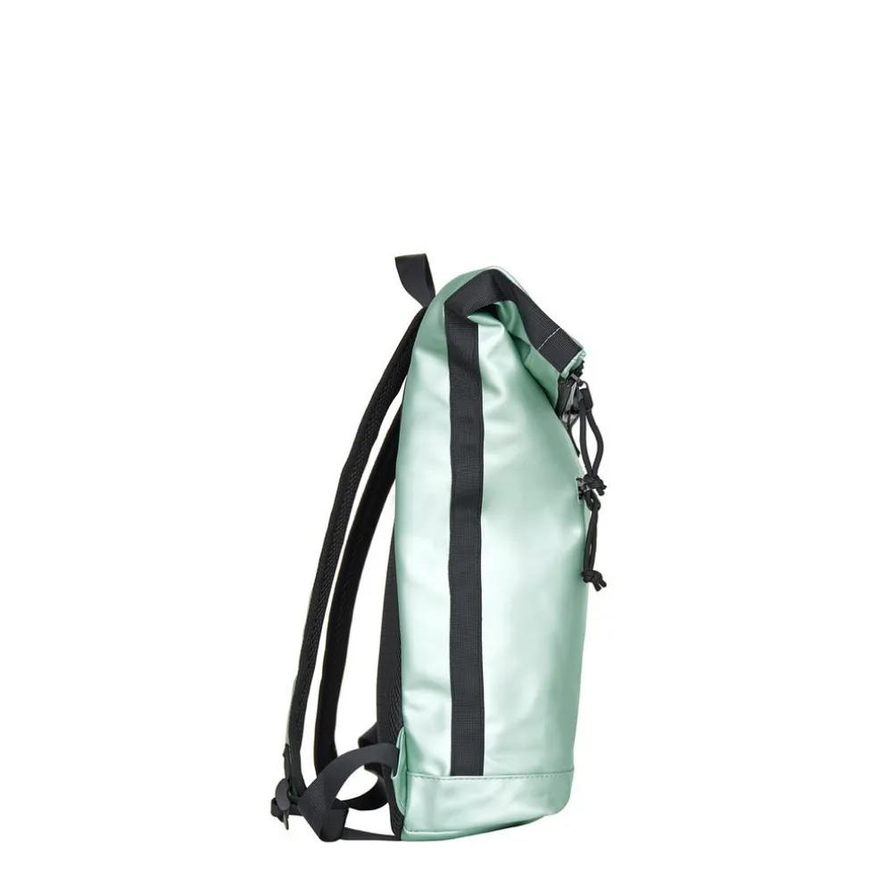 New Rebels Mart New York Metallic Hellgrün 21L Rucksack Rolltop Wasserabweisend Laptop 15.6"