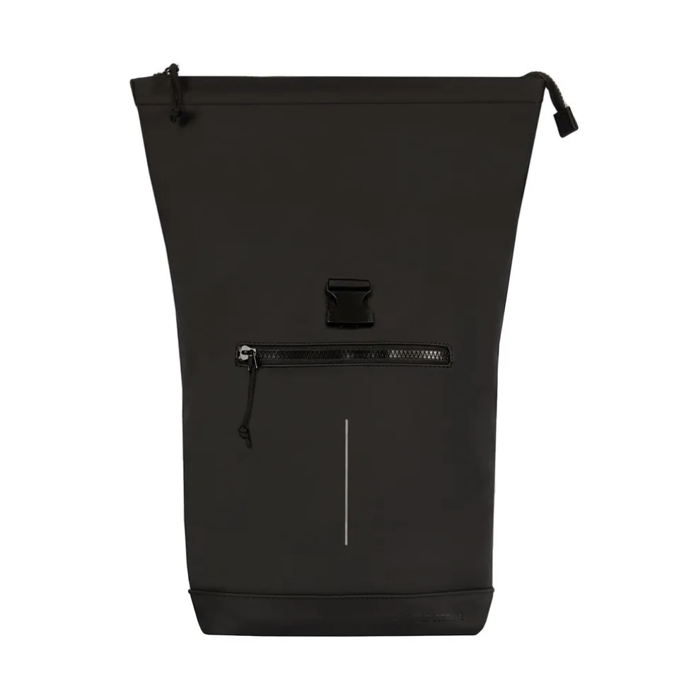 New Rebels Mart New York Schwarz 21L Rucksack Rolltop Wasserabweisend Laptop 15.6"