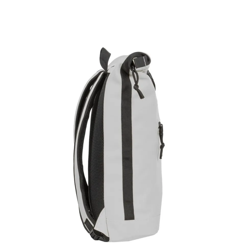 New Rebels Mart New York Hellgrau 21L Rucksack Rolltop Wasserabweisend Laptop 15.6"