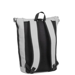 New Rebels Mart New York Hellgrau 21L Rucksack Rolltop Wasserabweisend Laptop 15.6
