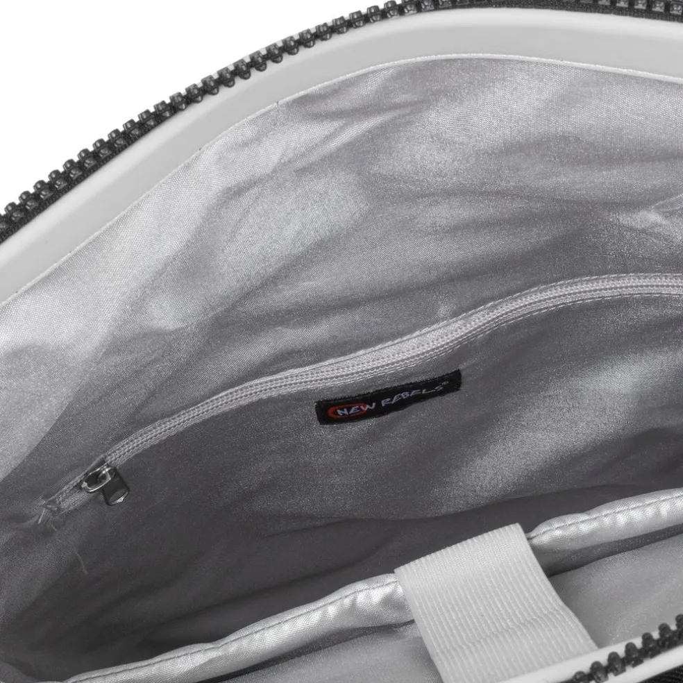 New Rebels Mart New York Hellgrau 21L Rucksack Rolltop Wasserabweisend Laptop 15.6"