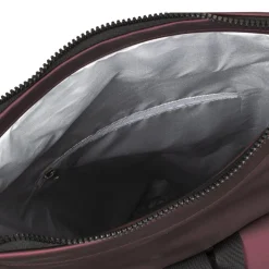 New Rebels Mart New York Metallic Burgundy 21L Rucksack Rolltop Wasserabweisend Laptop 15.6