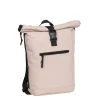 New Rebels Mart New York Soft Rosa 21L Rucksack Rolltop Wasserabweisend Laptop 15.6"