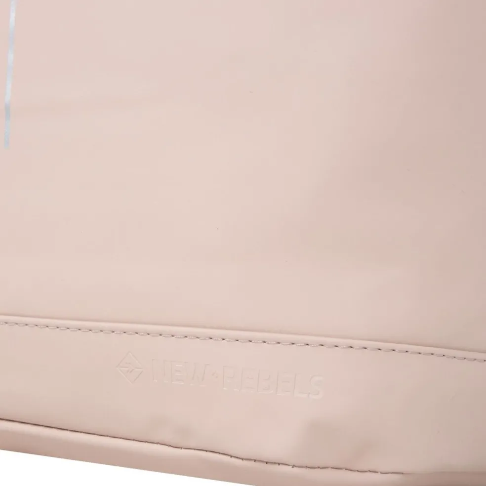 New Rebels Mart New York Soft Rosa 21L Rucksack Rolltop Wasserabweisend Laptop 15.6"