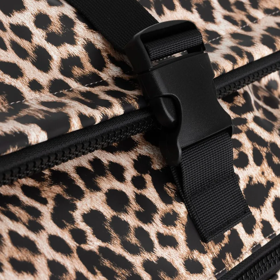 New Rebels Mart New York Leopard 21L Rugtas Rolltop Waterafstotend Laptop 15.6"