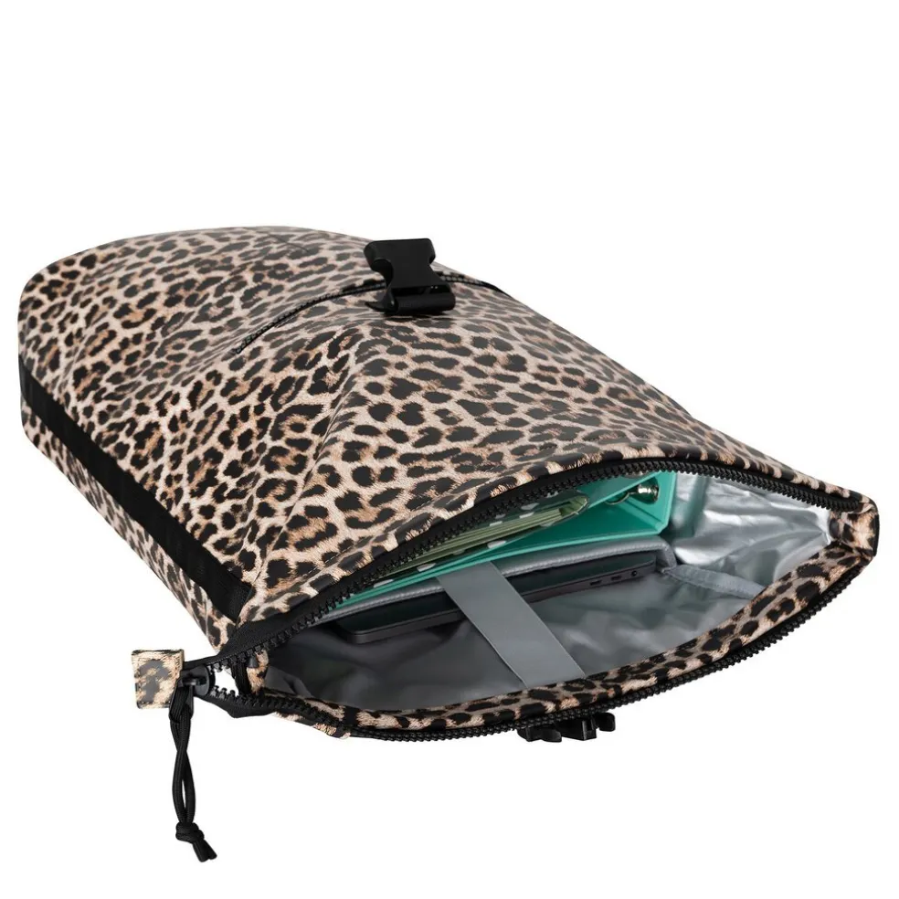 New Rebels Mart New York Leopard 21L Rugtas Rolltop Waterafstotend Laptop 15.6"