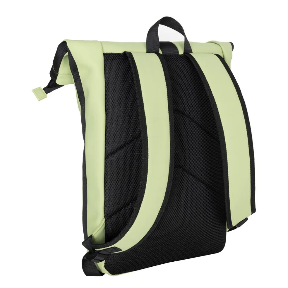 New Rebels Mart New York Mattgrün 21L Rolltop-Rucksack – Wasserabweisend – Für 15,6” Laptop geeignet
