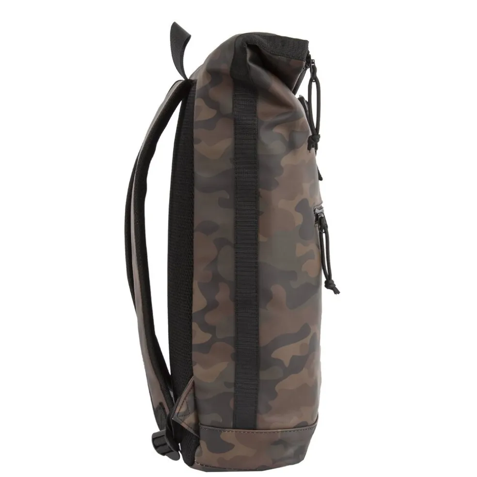 New Rebels Mart New York Camouflage Grün 21L Rucksack Rolltop Wasserabweisend Laptop 15.6"