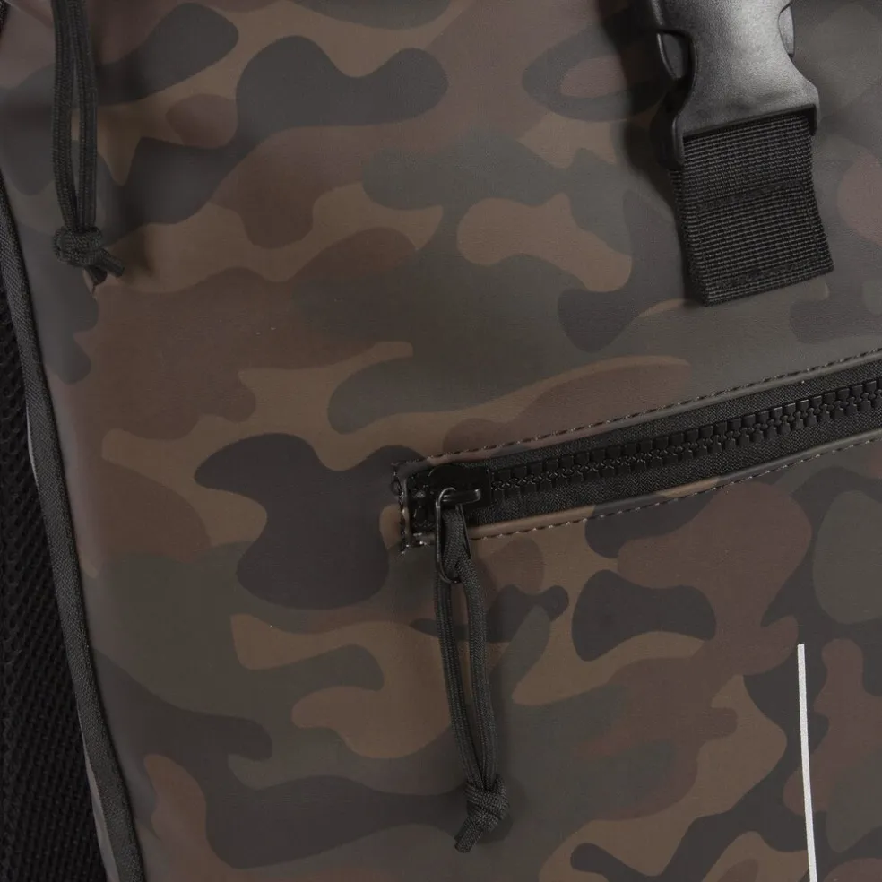 New Rebels Mart New York Camouflage Grün 21L Rucksack Rolltop Wasserabweisend Laptop 15.6"