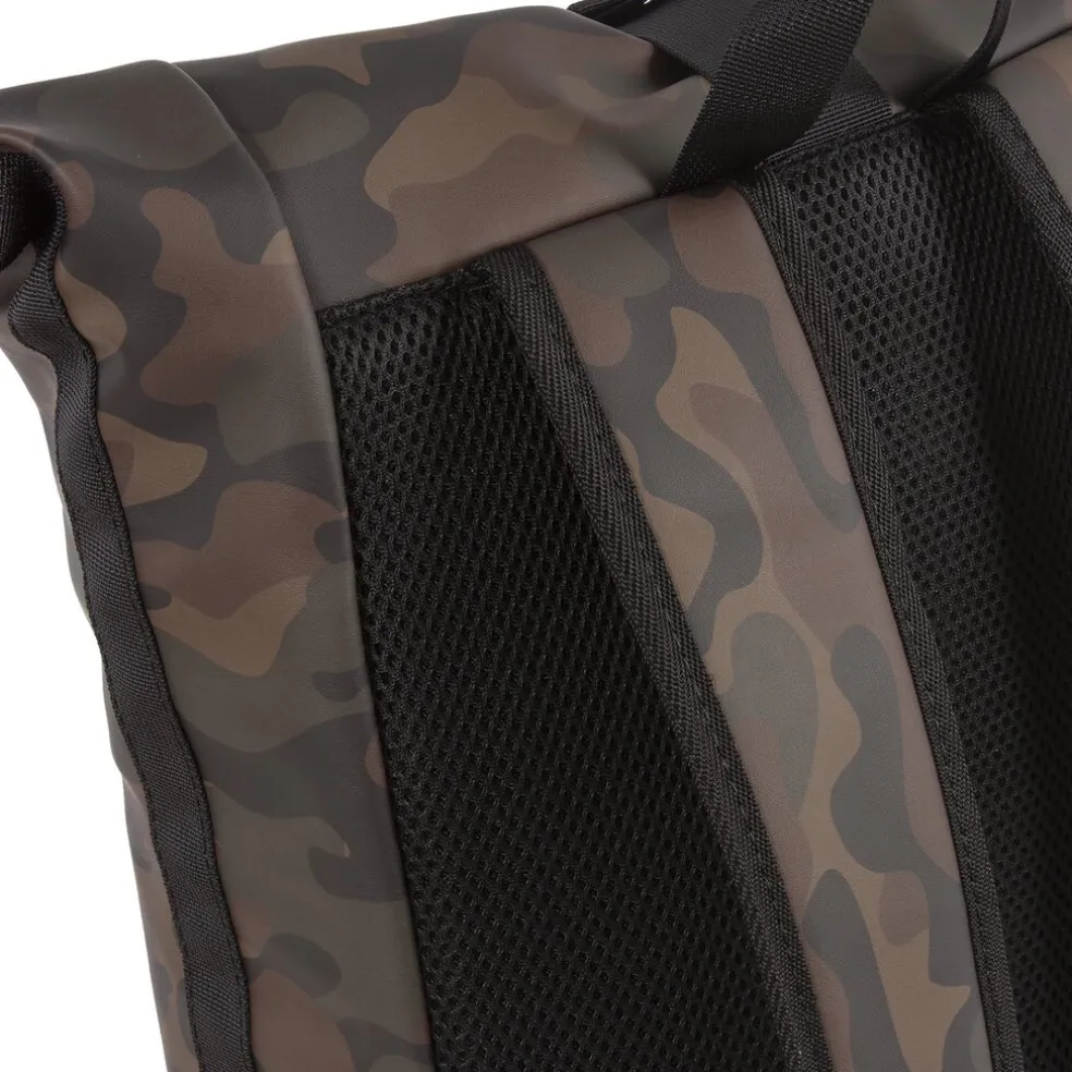 New Rebels Mart New York Camouflage Grün 21L Rucksack Rolltop Wasserabweisend Laptop 15.6"
