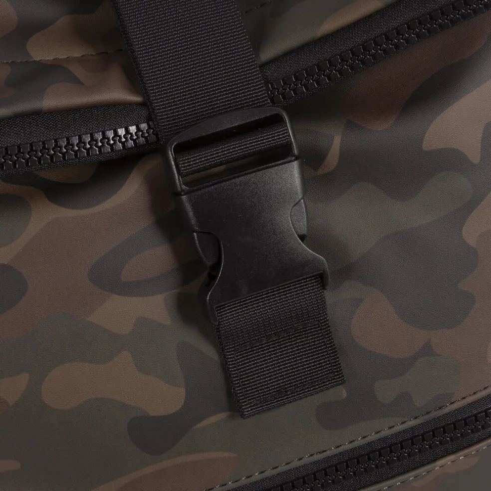 New Rebels Mart New York Camouflage Grün 21L Rucksack Rolltop Wasserabweisend Laptop 15.6"