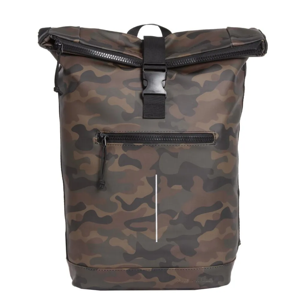 New Rebels Mart New York Camouflage Grün 21L Rucksack Rolltop Wasserabweisend Laptop 15.6"