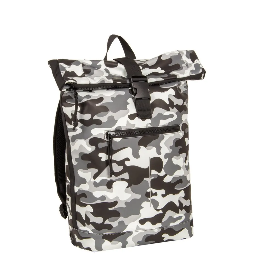 New Rebels Mart New York Camouflage Army 21L Rucksack Rolltop Wasserabweisend Laptop 15.6"