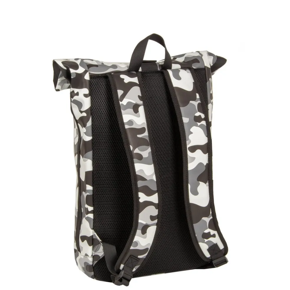 New Rebels Mart New York Camouflage Army 21L Rucksack Rolltop Wasserabweisend Laptop 15.6"
