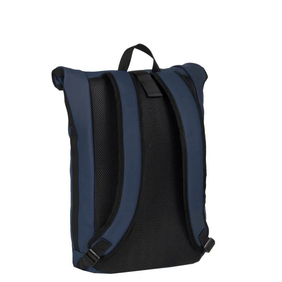 New Rebels Mart New York Marineblau 21L Rucksack Rolltop Wasserabweisend Laptop 15.6"