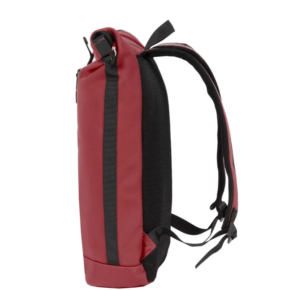 New Rebels Mart New York Burgundy 21L Rucksack Rolltop Wasserabweisend Laptop 15.6"