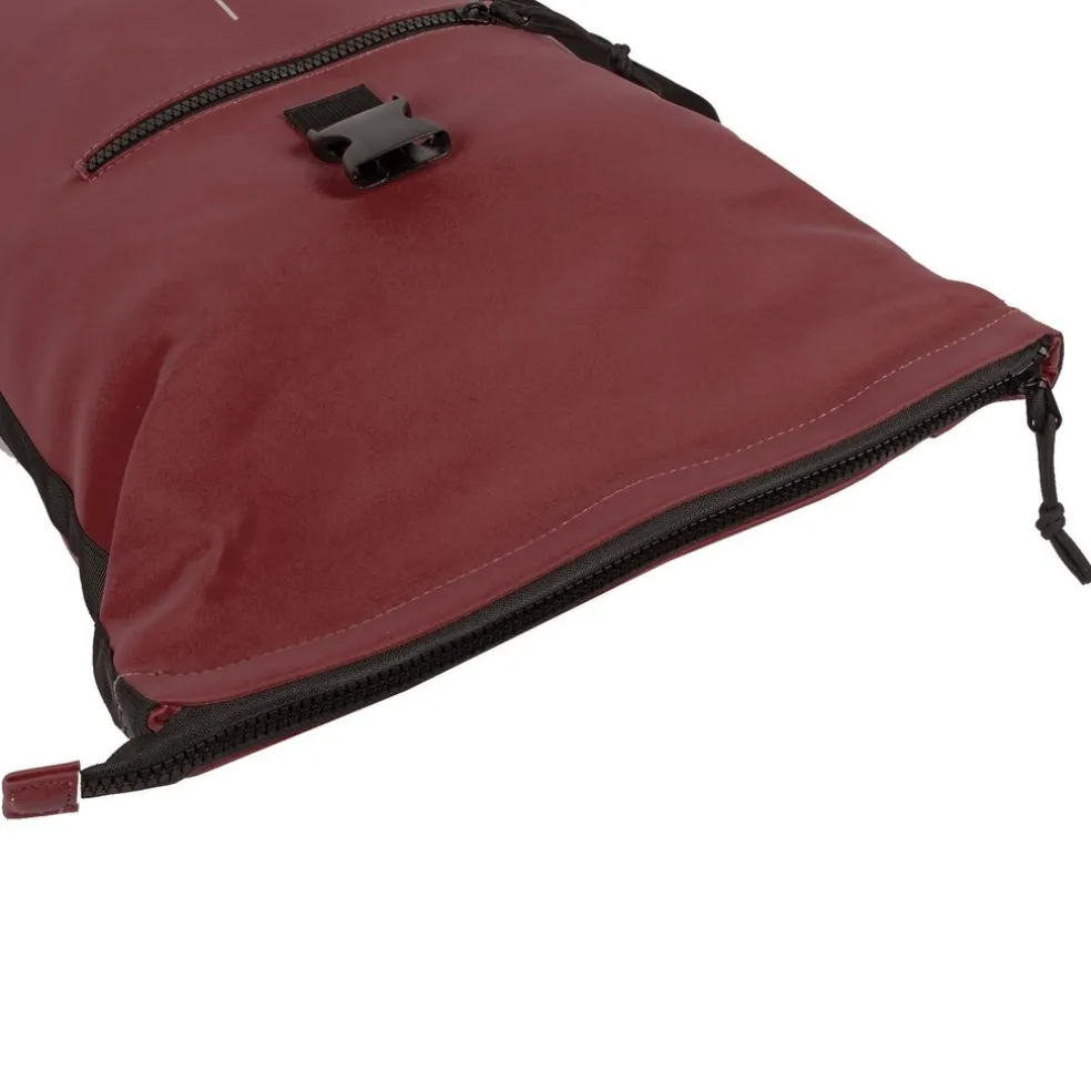 New Rebels Mart New York Burgundy 21L Rucksack Rolltop Wasserabweisend Laptop 15.6"