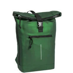 New Rebels Mart New York Metallic Grün 21L Rucksack Rolltop Wasserabweisend Laptop 15.6"