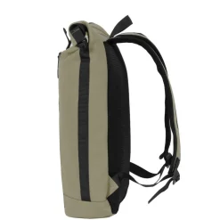 New Rebels Mart New York Taupe 21L Rucksack Rolltop Wasserabweisend Laptop 15.6