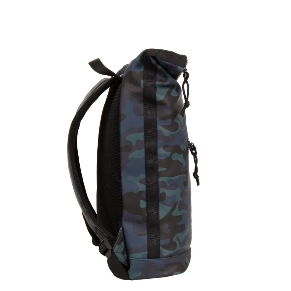 New Rebels Mart New York Camouflage Army Dunkel 21L Rucksack Rolltop Wasserabweisend Laptop 15.6"