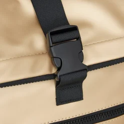 New Rebels Mart New York Metallic Gold 21L Rucksack Rolltop Wasserabweisend Laptop 15.6