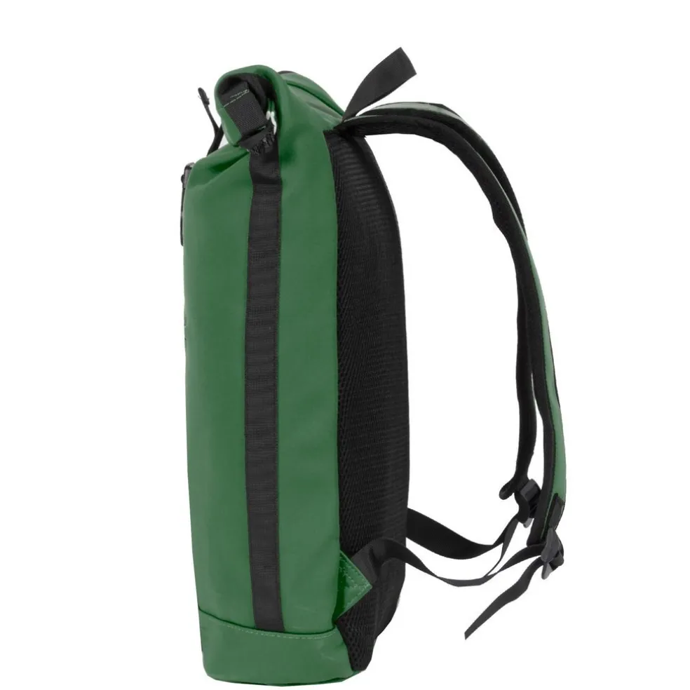 New Rebels Mart New York Dunkelgrün 21L Rucksack Rolltop Wasserabweisend Laptop 15.6"