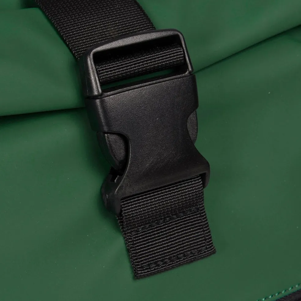 New Rebels Mart New York Dunkelgrün 21L Rucksack Rolltop Wasserabweisend Laptop 15.6"