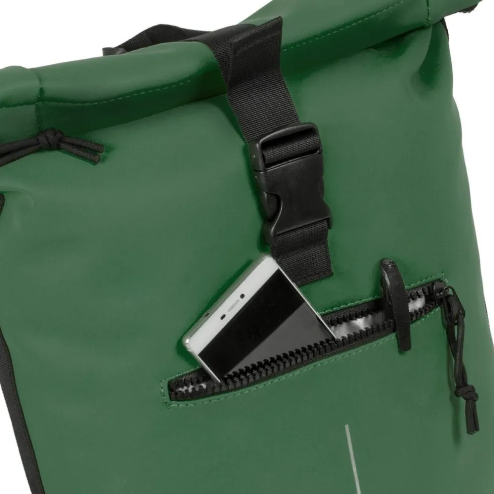 New Rebels Mart New York Dunkelgrün 21L Rucksack Rolltop Wasserabweisend Laptop 15.6"