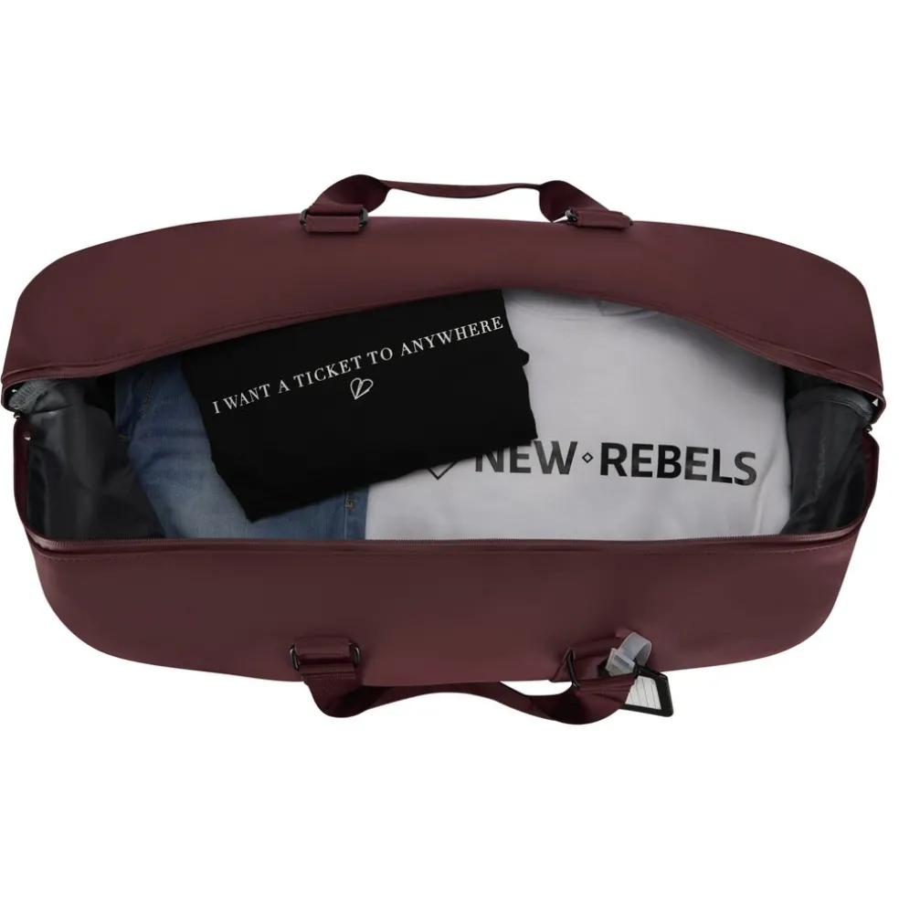 New Rebels Mart Weston Duffel Burgundy 58L Trolley Wasserabweisend