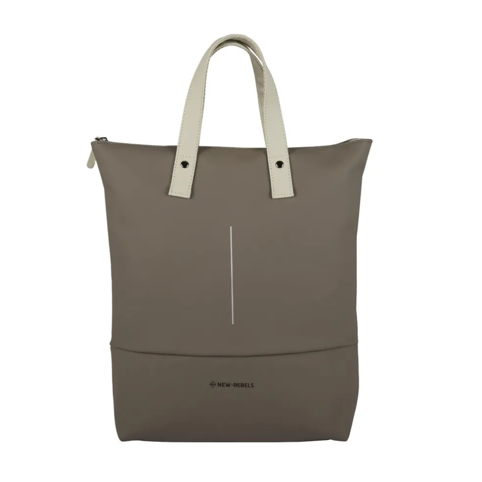 New Rebels Matteo Trenton Taupe 18L Rucksack Shopper Wasserabweisend