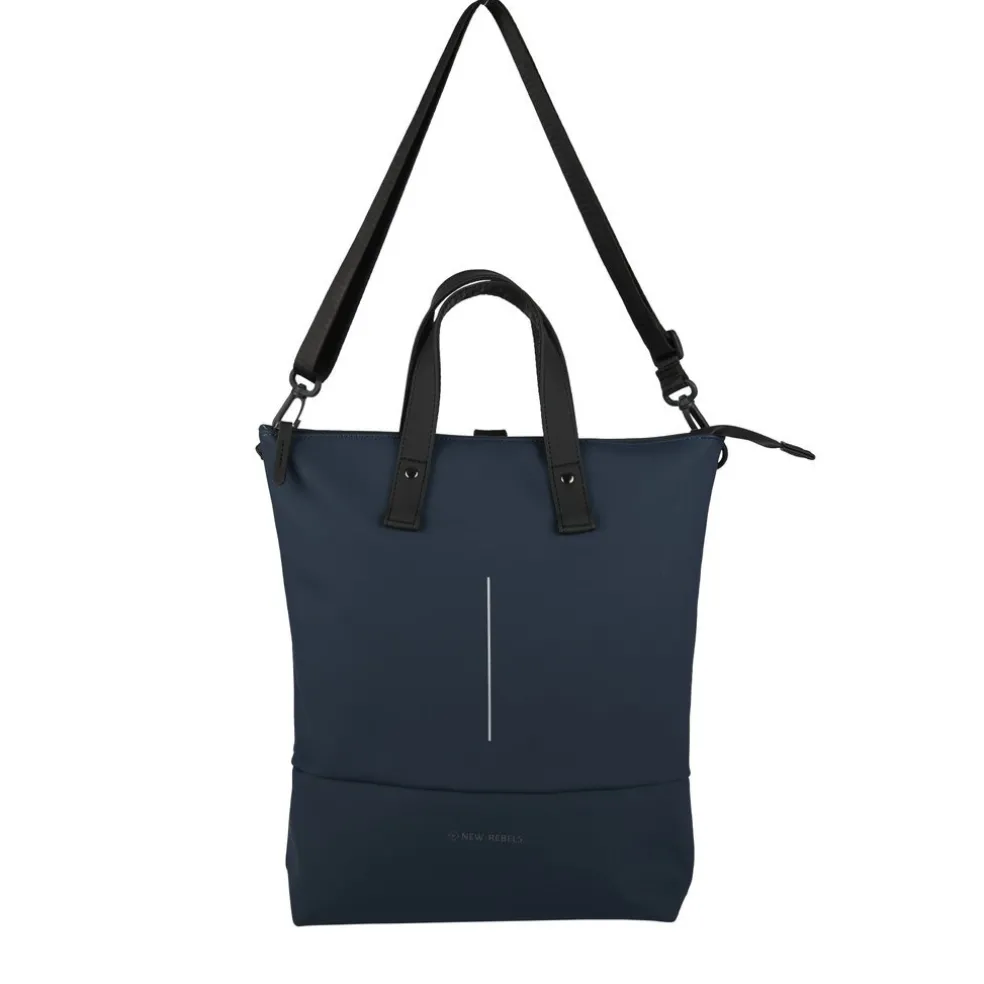 New Rebels Matteo Trenton Marineblau 18L Rucksack Shopper Wasserabweisend