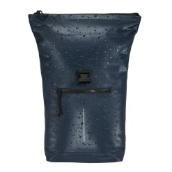 New Rebels New York Droplets Rolltop Rucksack Marineblau Wasserabweisend  21 Liter Laptopfach