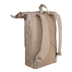 New Rebels New York Ribbi Rolltop Rucksack 17-21 l Schulranzen & Arbeitstasche Rippstoff-Laptop-Rucksack 15,6 Zoll Taupe